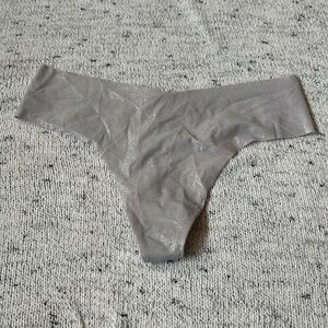 Victoria’s Secret Grey Glitter Thong